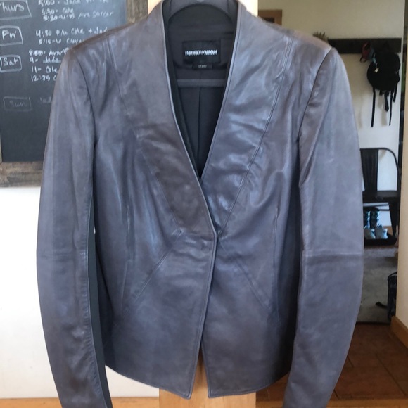 Giorgio Armani Jackets & Blazers - Emporio Armani Lambskin Leather Jacket